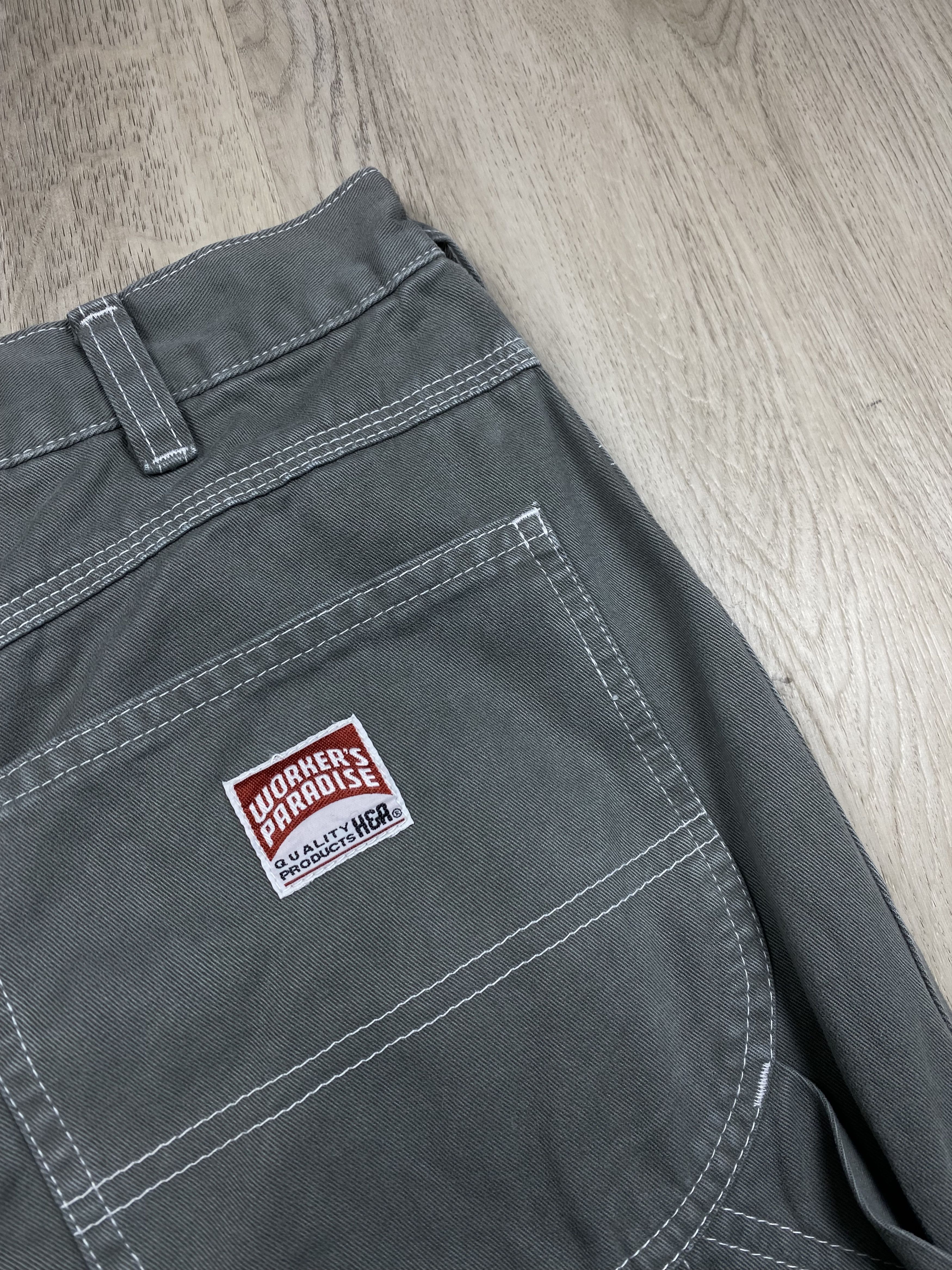 20471120 Workers Paradise Vintage Mens Cargo Carpenter Pants Size US 34 / EU 50 - 3 Thumbnail