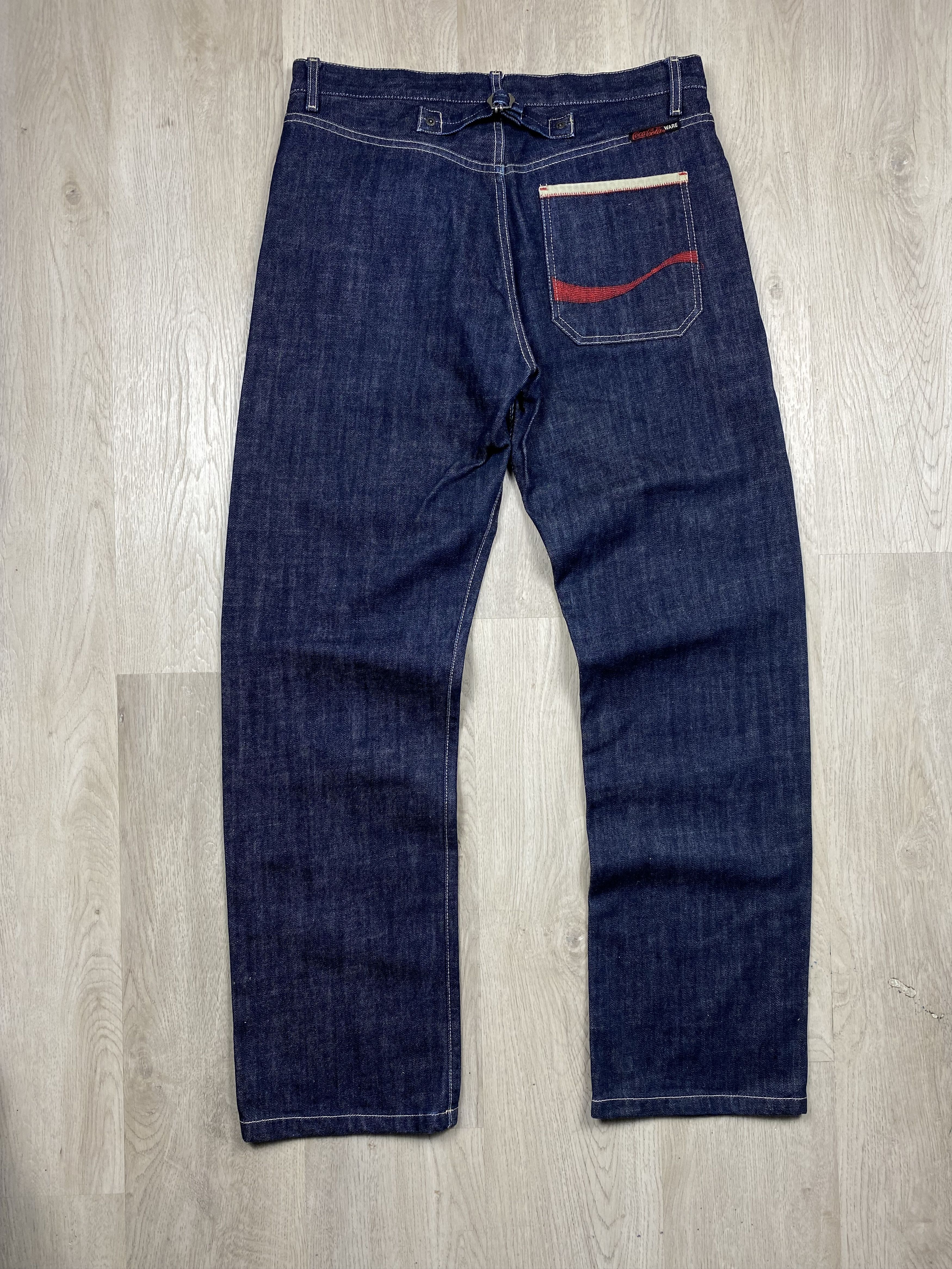 Coca Cola Ware Mens Denim Pants Indigo Jeans