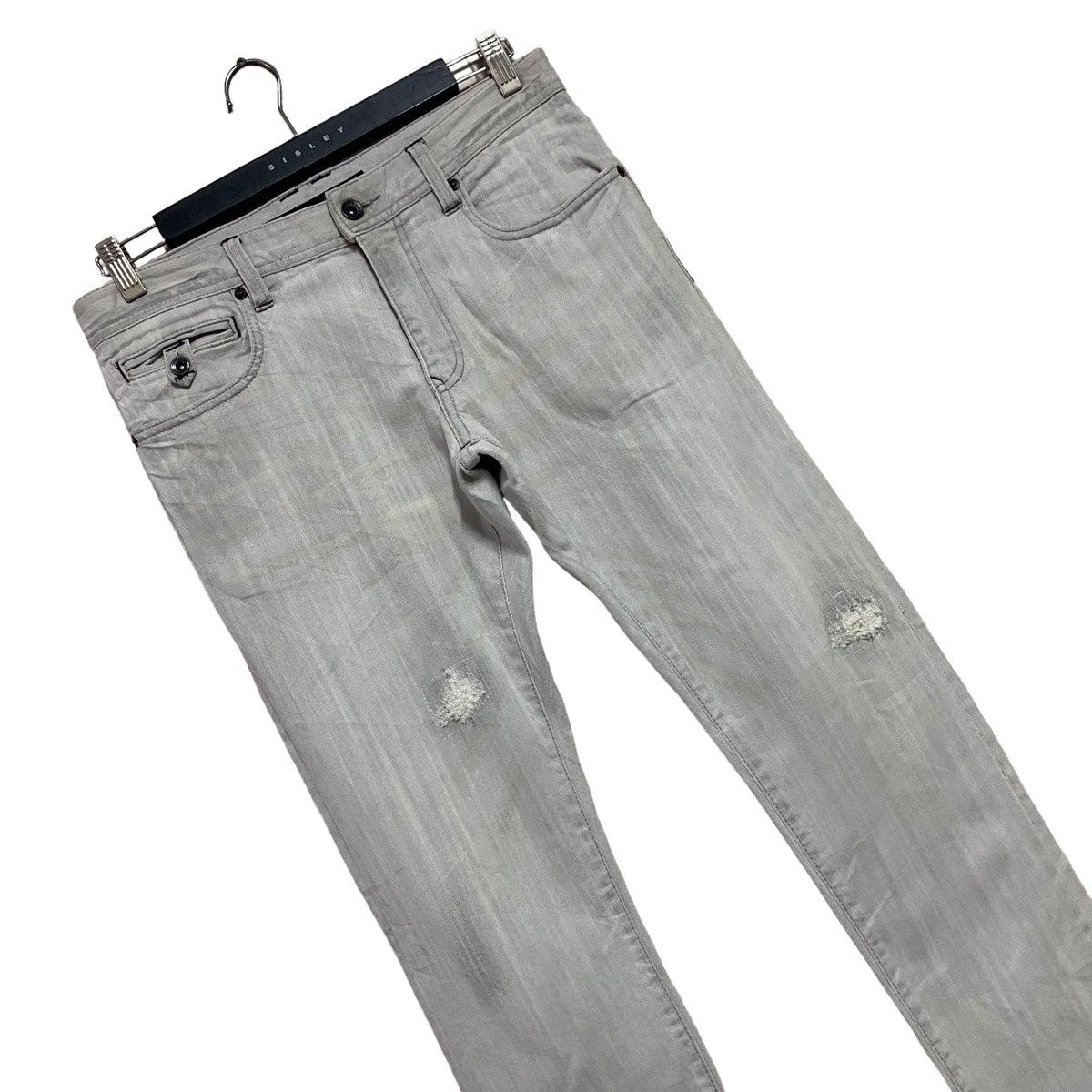 Japanese Brand TETE HOMME Distressed Jeans Slim Fit Stretch Size US 30 / EU 46 - 1 Thumbnail