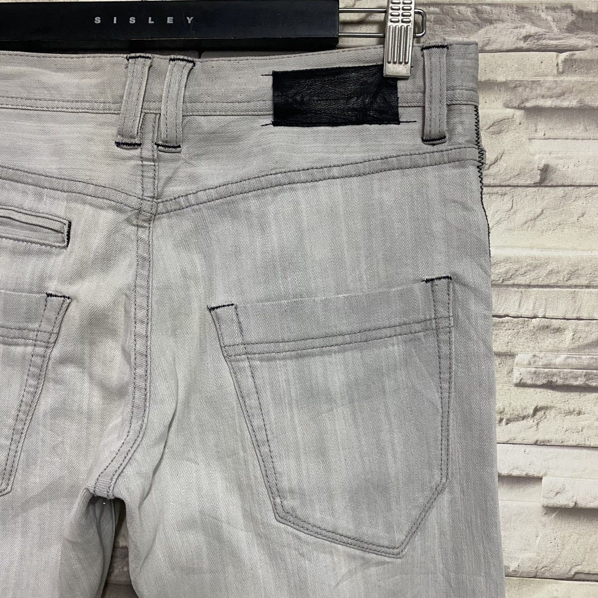Japanese Brand TETE HOMME Distressed Jeans Slim Fit Stretch Size US 30 / EU 46 - 13 Thumbnail