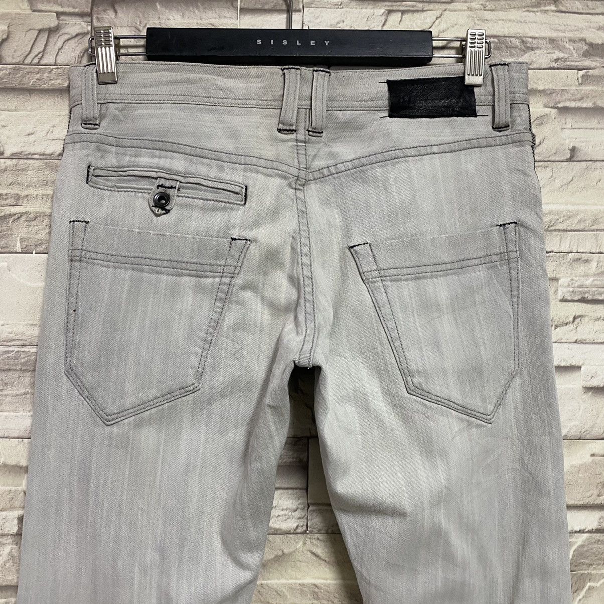 Japanese Brand TETE HOMME Distressed Jeans Slim Fit Stretch Size US 30 / EU 46 - 10 Thumbnail