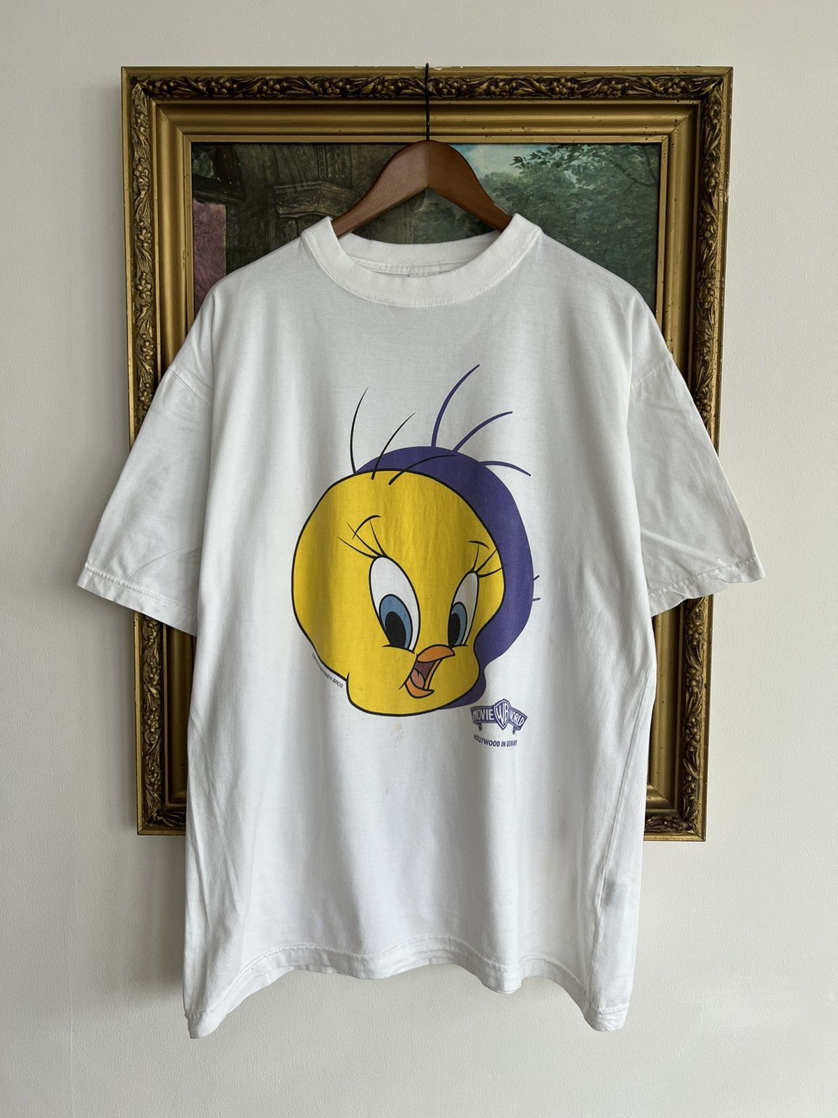 Vintage Vintage 2000 Tweety Looney Tunes White Tee Size US XL / EU 56 / 4 - 1 Thumbnail