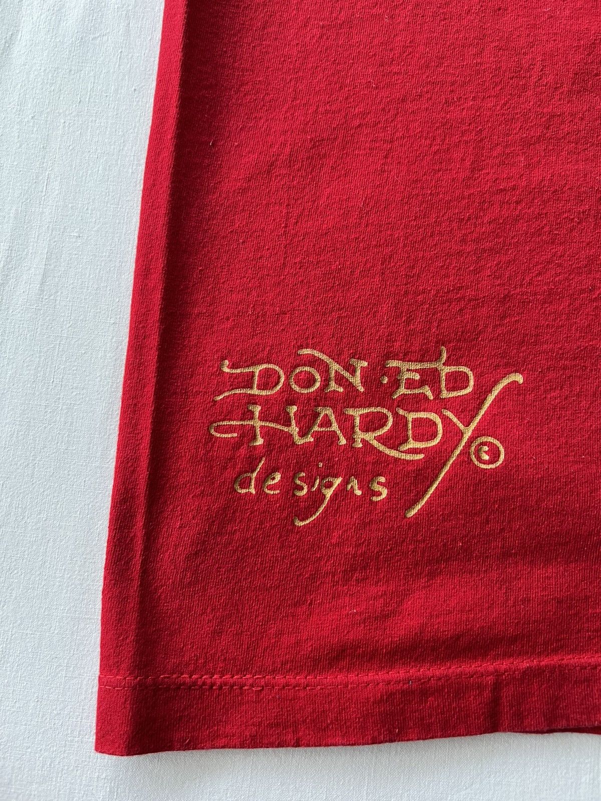 Ed Hardy Ed Hardy Christian Audigier Dragon Streetwear Red Tee Size US S / EU 44-46 / 1 - 11 Thumbnail