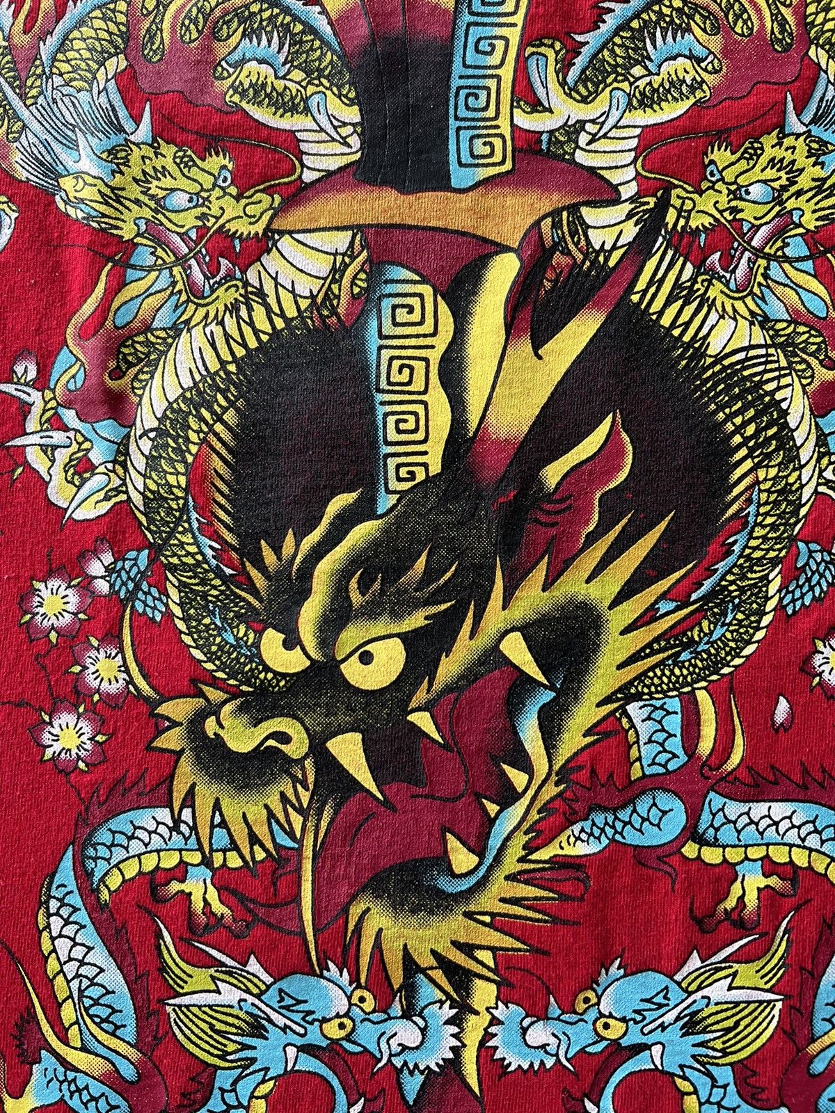 Ed Hardy Ed Hardy Christian Audigier Dragon Streetwear Red Tee Size US S / EU 44-46 / 1 - 4 Thumbnail
