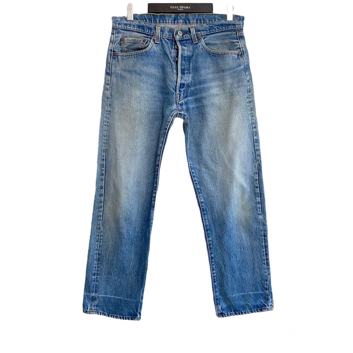 image of Vintage 80's Levis 501 Bartack Jeans 32X27.5 Made In Usa in Blue, Men's