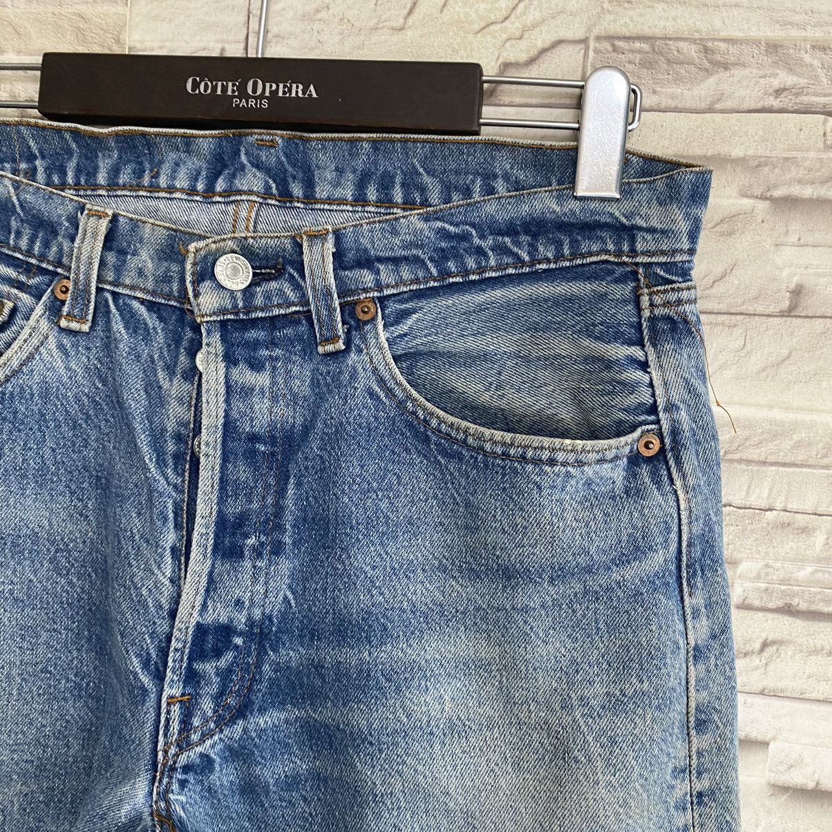 Levi's Vintage 80s Levis 501 Bartack Jeans Made in USA Size US 32 / EU 48 - 5 Thumbnail