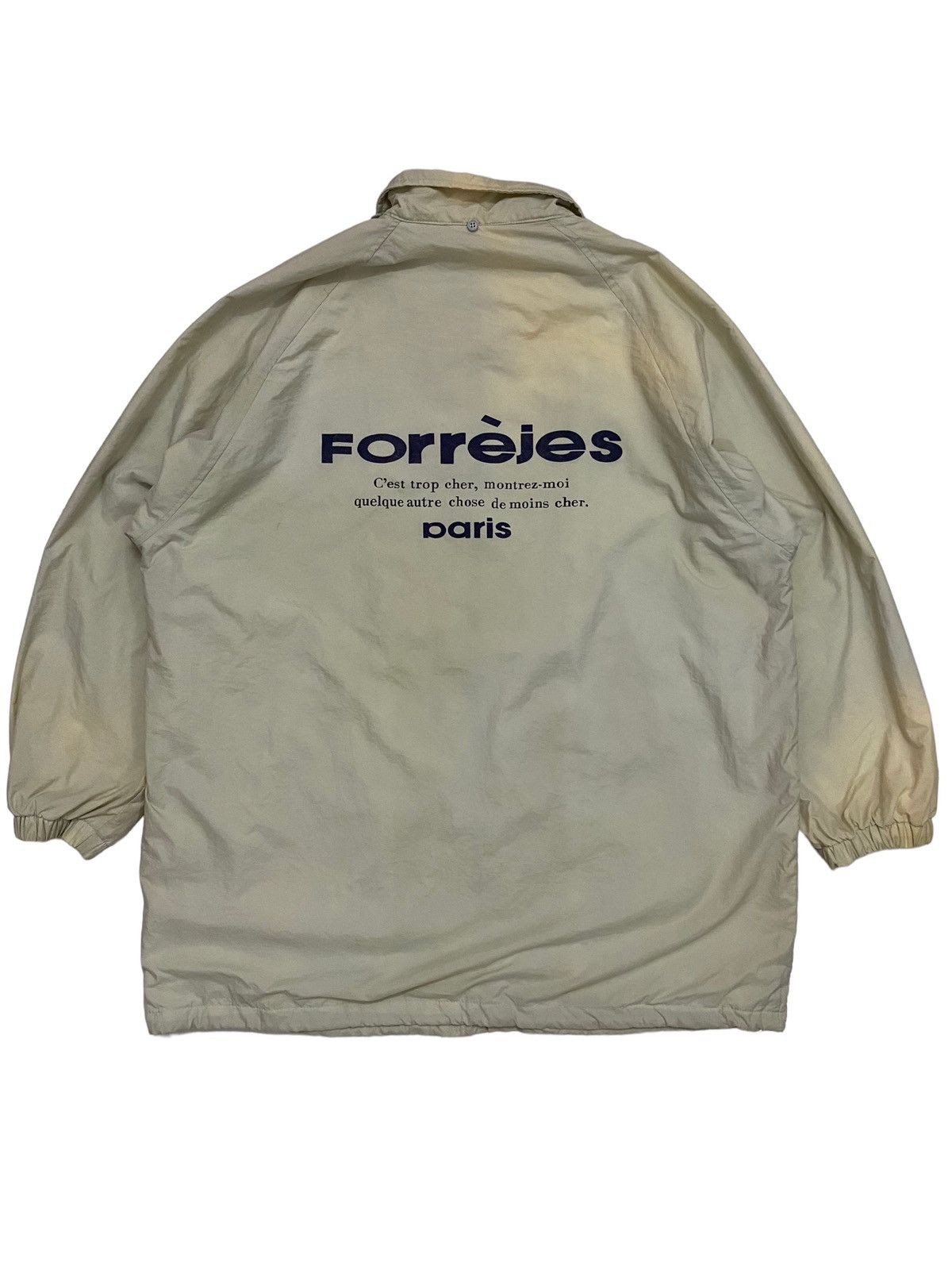 image of Beauty Beast x Vintage Grailed Forrejes Italy Designer Coach Jacket in Cream, Men's (Size Large)
