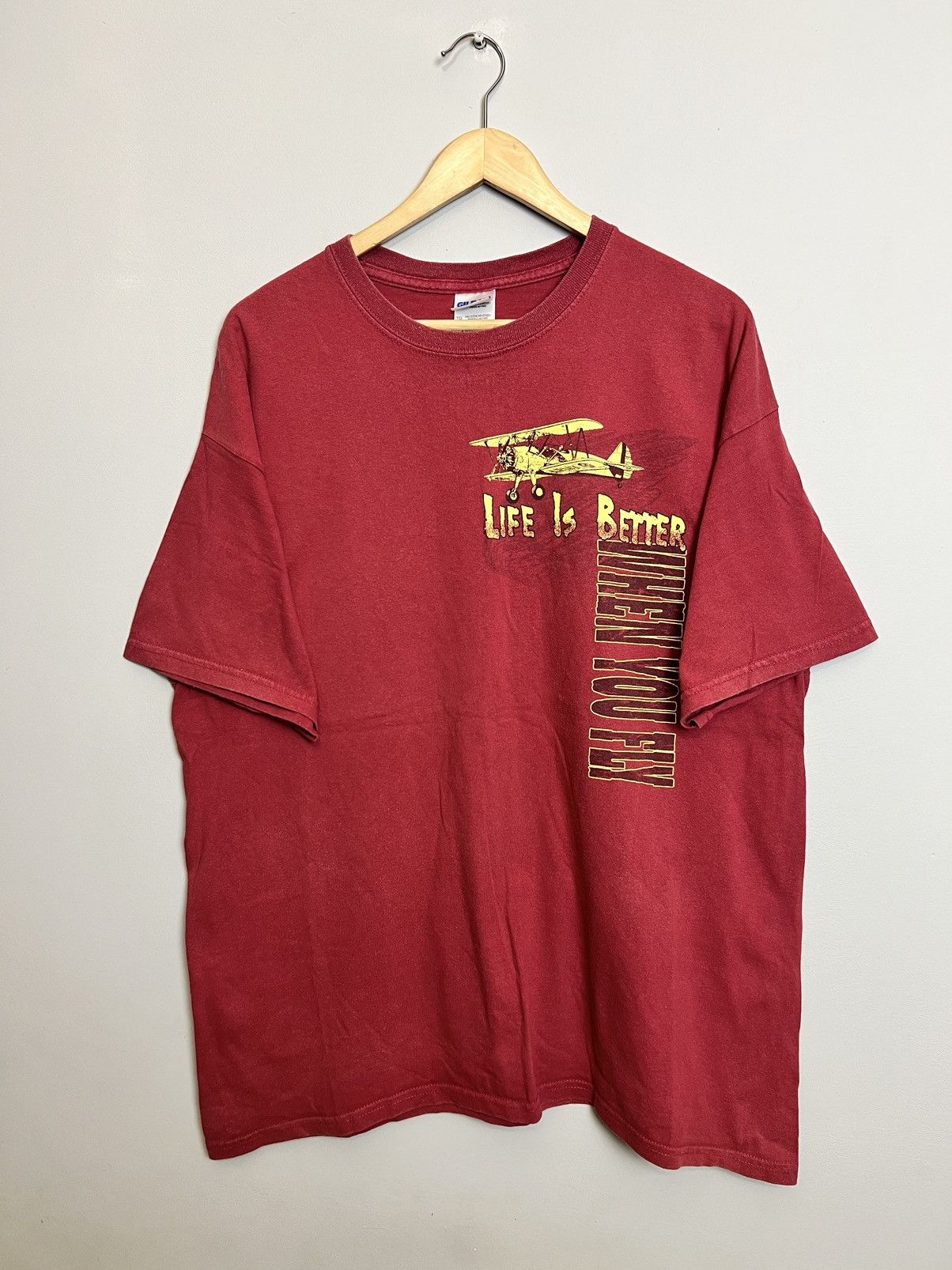 Vintage Vintage 00s The Aeroplane Art Company T Shirt The Spitfire Size US XL / EU 56 / 4 - 1 Thumbnail