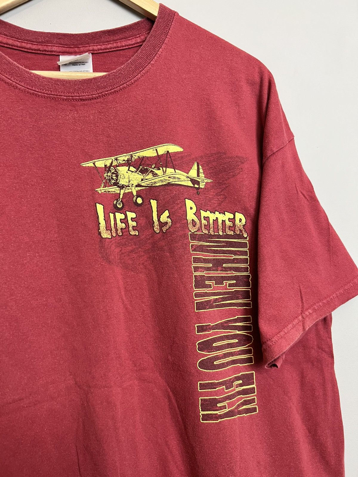 Vintage Vintage 00s The Aeroplane Art Company T Shirt The Spitfire Size US XL / EU 56 / 4 - 2 Thumbnail