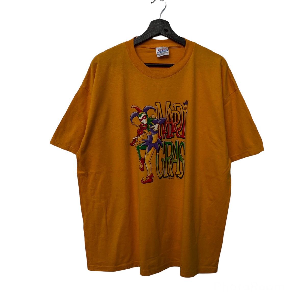 Vintage VINTAGE MARDI GRAS HANES 90's BIG LOGO TEE SHORT SLEEVE Size US XL / EU 56 / 4 - 1 Thumbnail