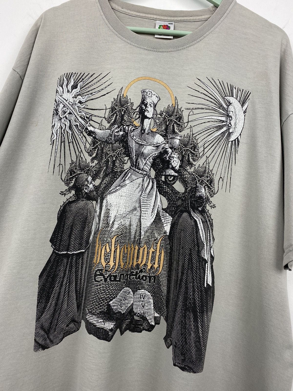 Band Tees Vintage Behemoth Evangelion T Shirt Tee like Burzum Mayhem Size US XXL / EU 58 / 5 - 2 Thumbnail