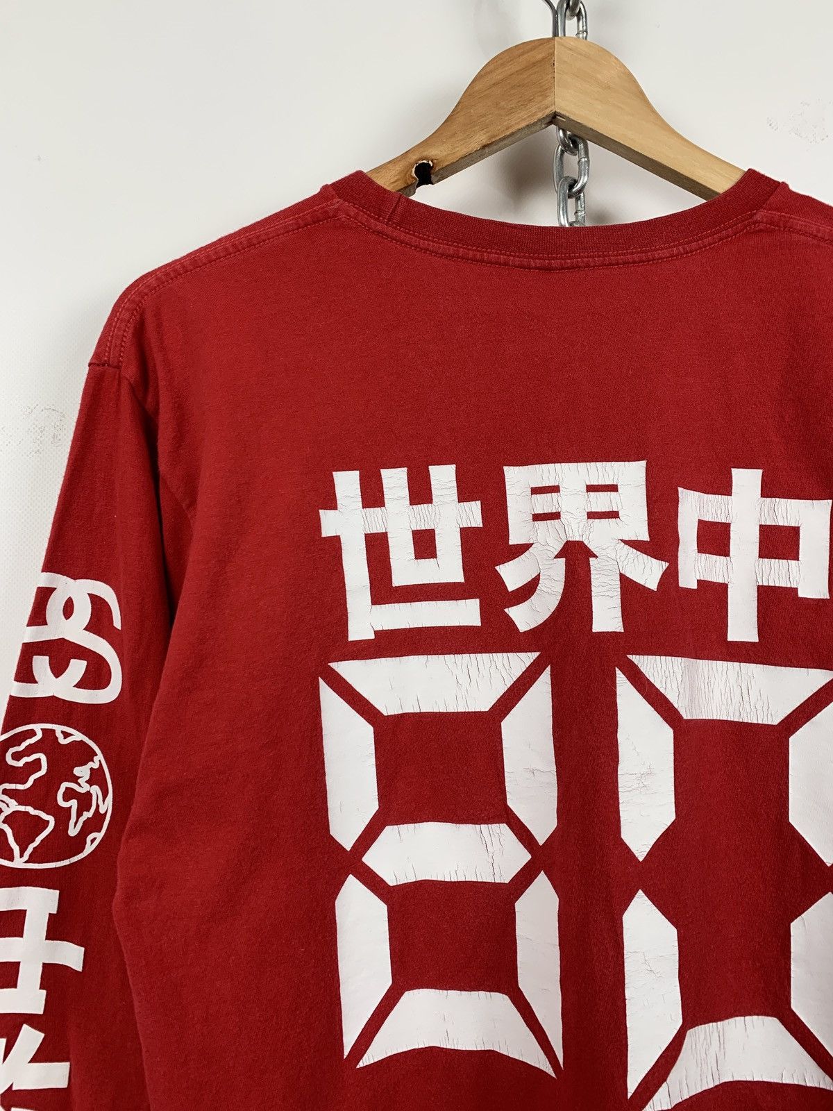Stussy Vintage Stussy Red Long Sleeve T-Shirt Size US M / EU 48-50 / 2 - 17 Thumbnail