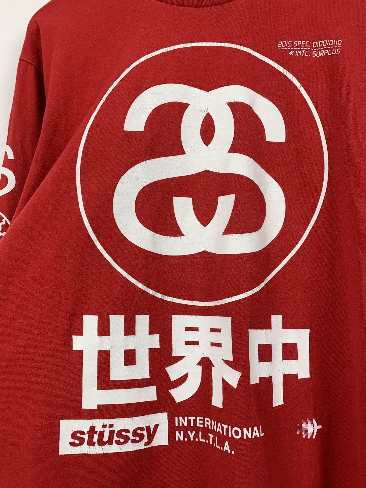 Stussy Vintage Stussy Red Long Sleeve T-Shirt Size US M / EU 48-50 / 2 - 11 Thumbnail