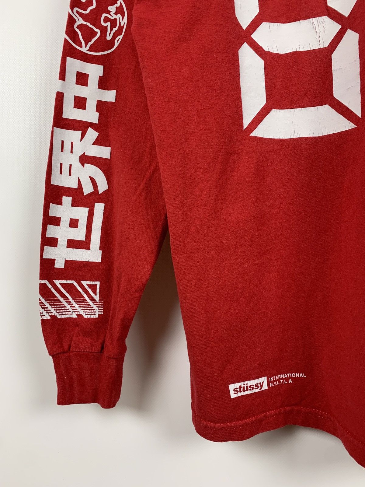 Stussy Vintage Stussy Red Long Sleeve T-Shirt Size US M / EU 48-50 / 2 - 16 Thumbnail