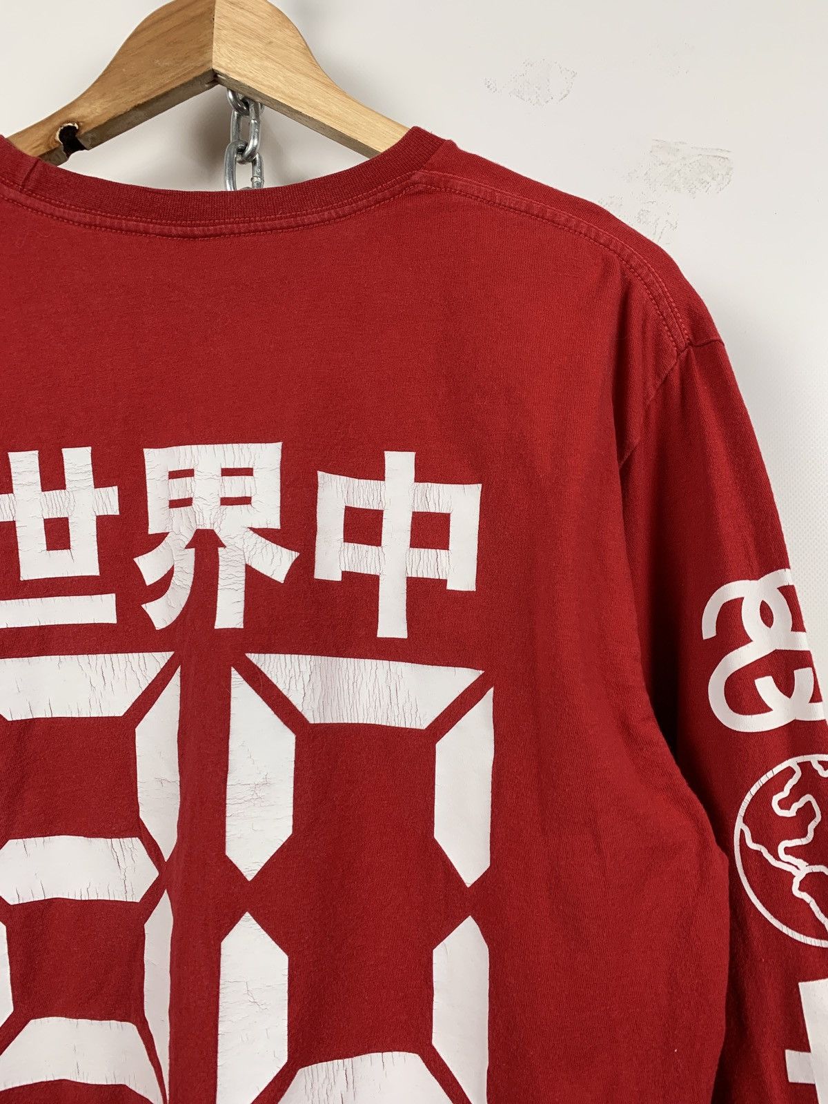 Stussy Vintage Stussy Red Long Sleeve T-Shirt Size US M / EU 48-50 / 2 - 15 Thumbnail