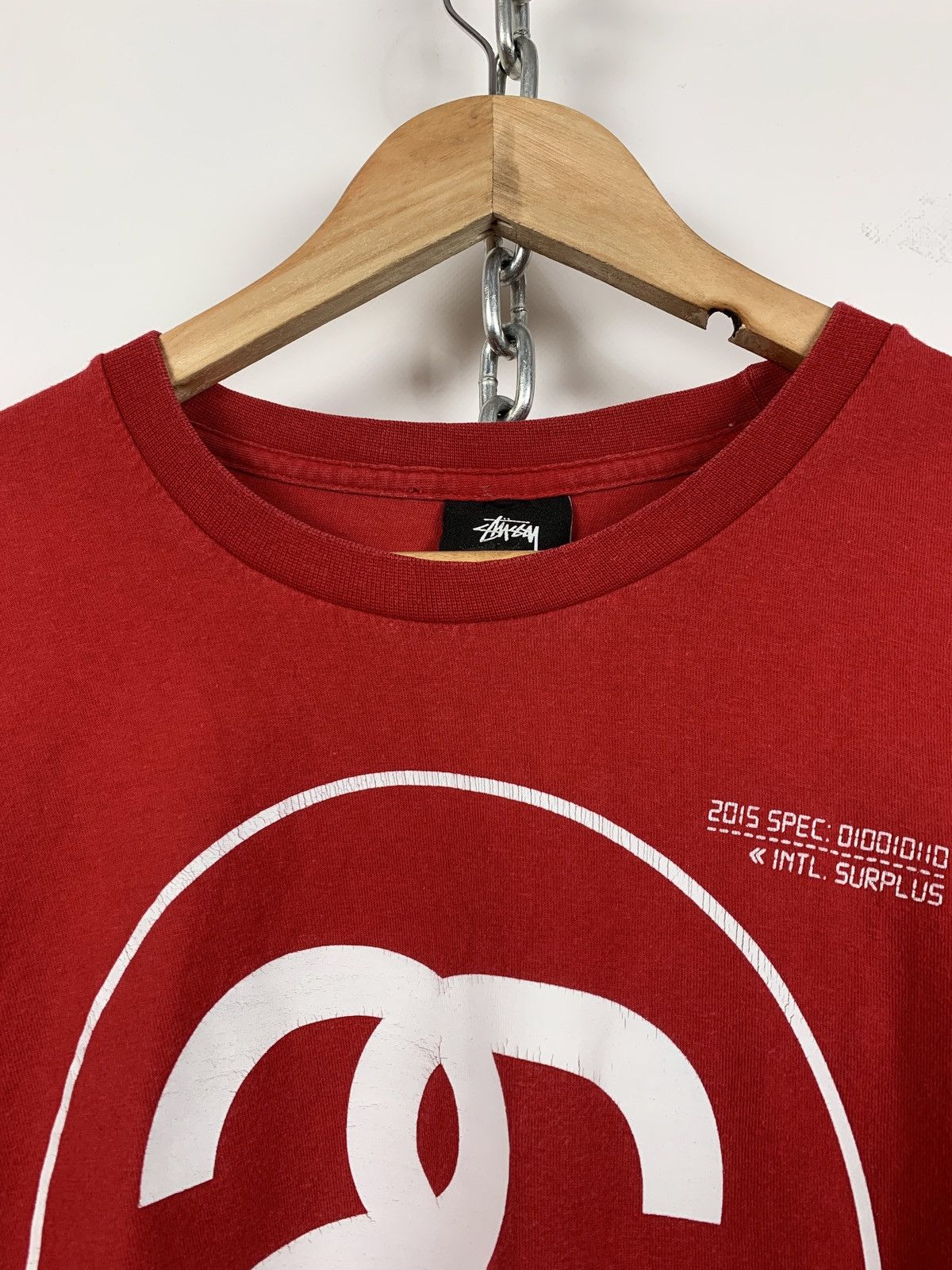Stussy Vintage Stussy Red Long Sleeve T-Shirt Size US M / EU 48-50 / 2 - 8 Thumbnail