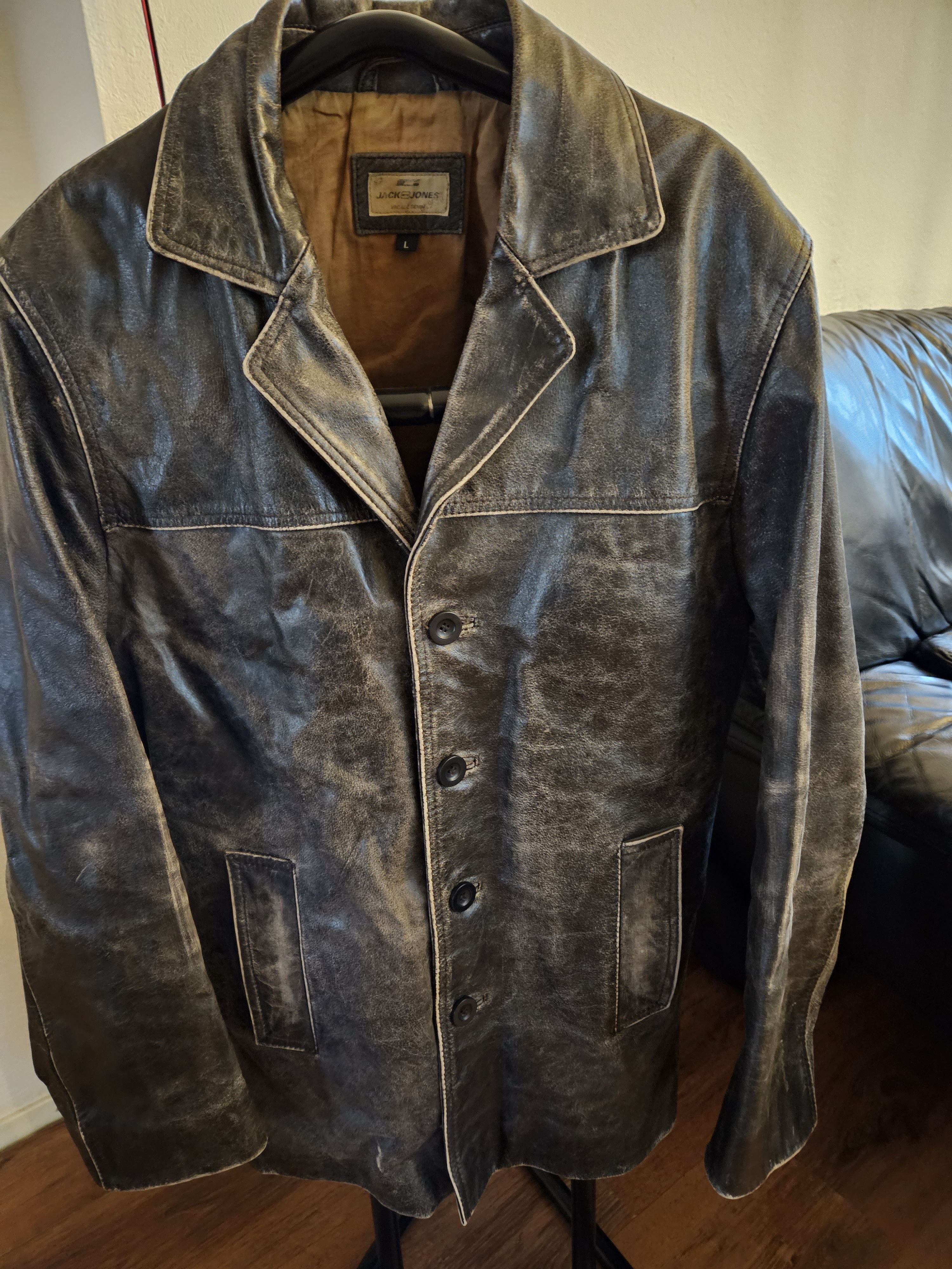 Jack & Jones VINTAGE LEATHER JACKET Jack Jones | Grailed