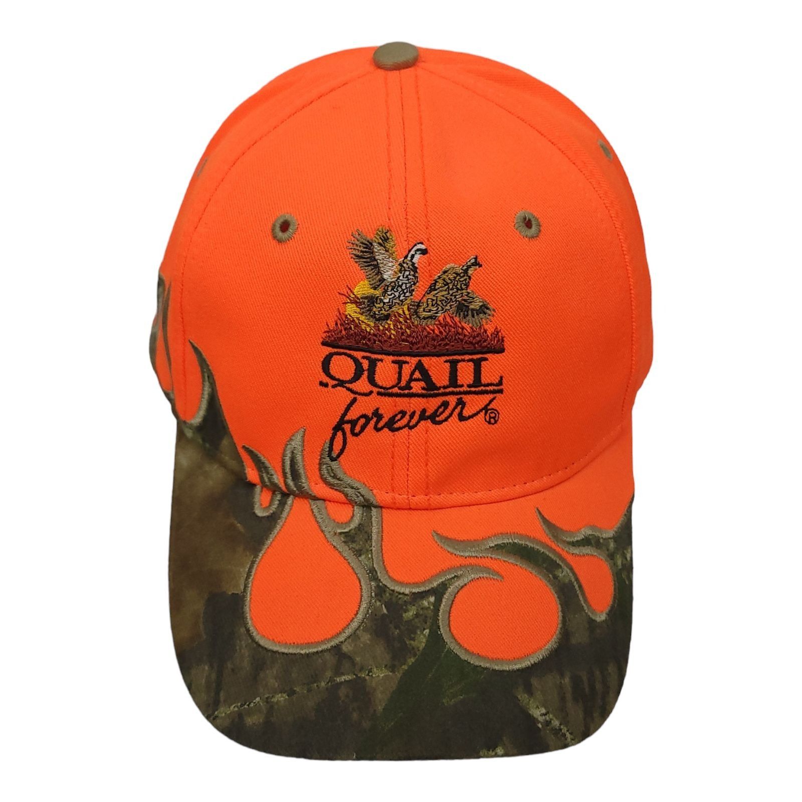 Other Advantage Quail Forever Hunter Orange Camo Strapback Cap | Grailed