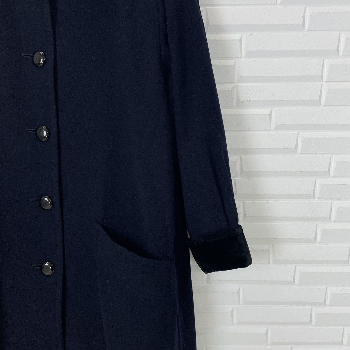 Yves Saint Laurent YSL Diffusion Femme Long Wool Coat Size M / US 6-8 / IT 42-44 - 4 Thumbnail
