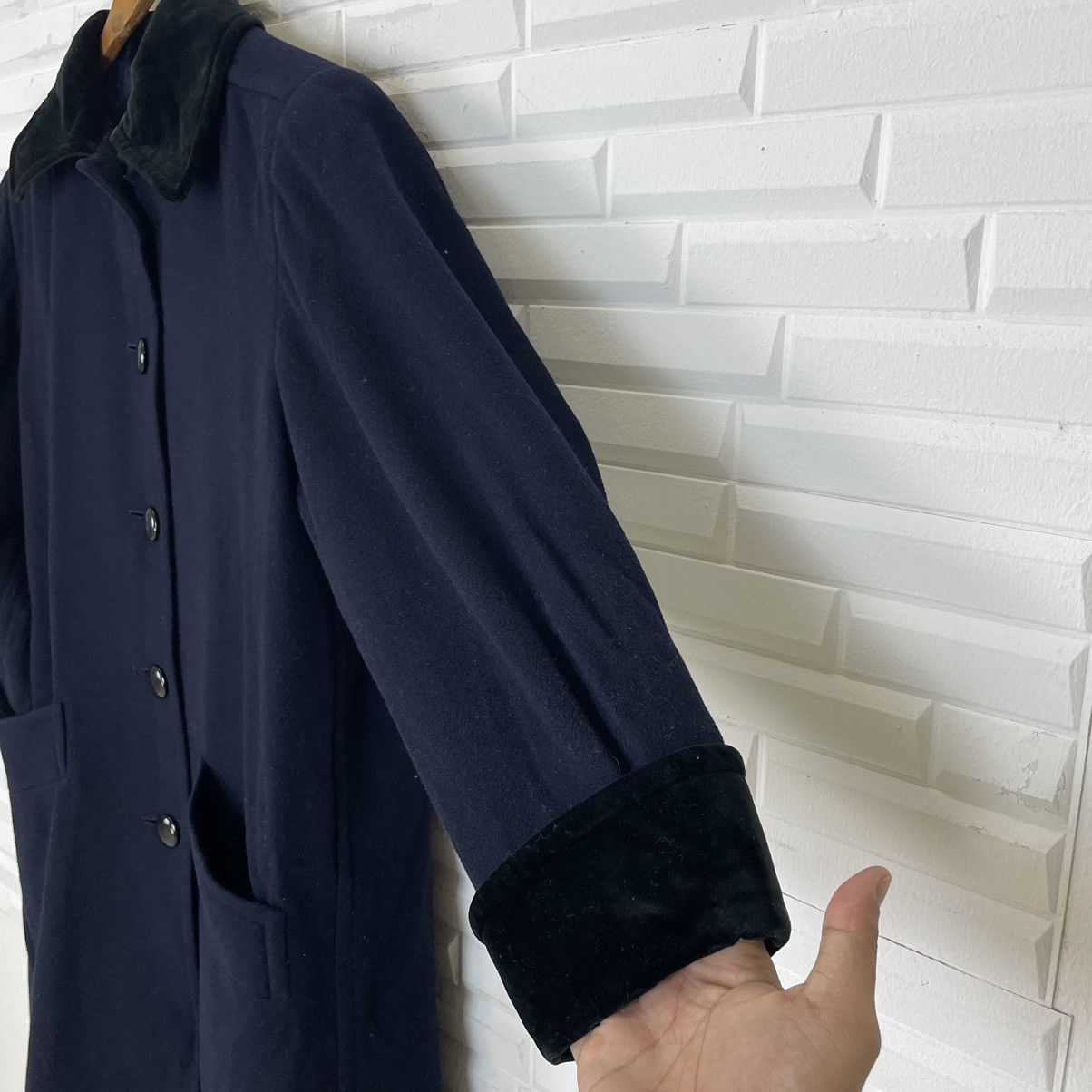 Yves Saint Laurent YSL Diffusion Femme Long Wool Coat Size M / US 6-8 / IT 42-44 - 10 Thumbnail