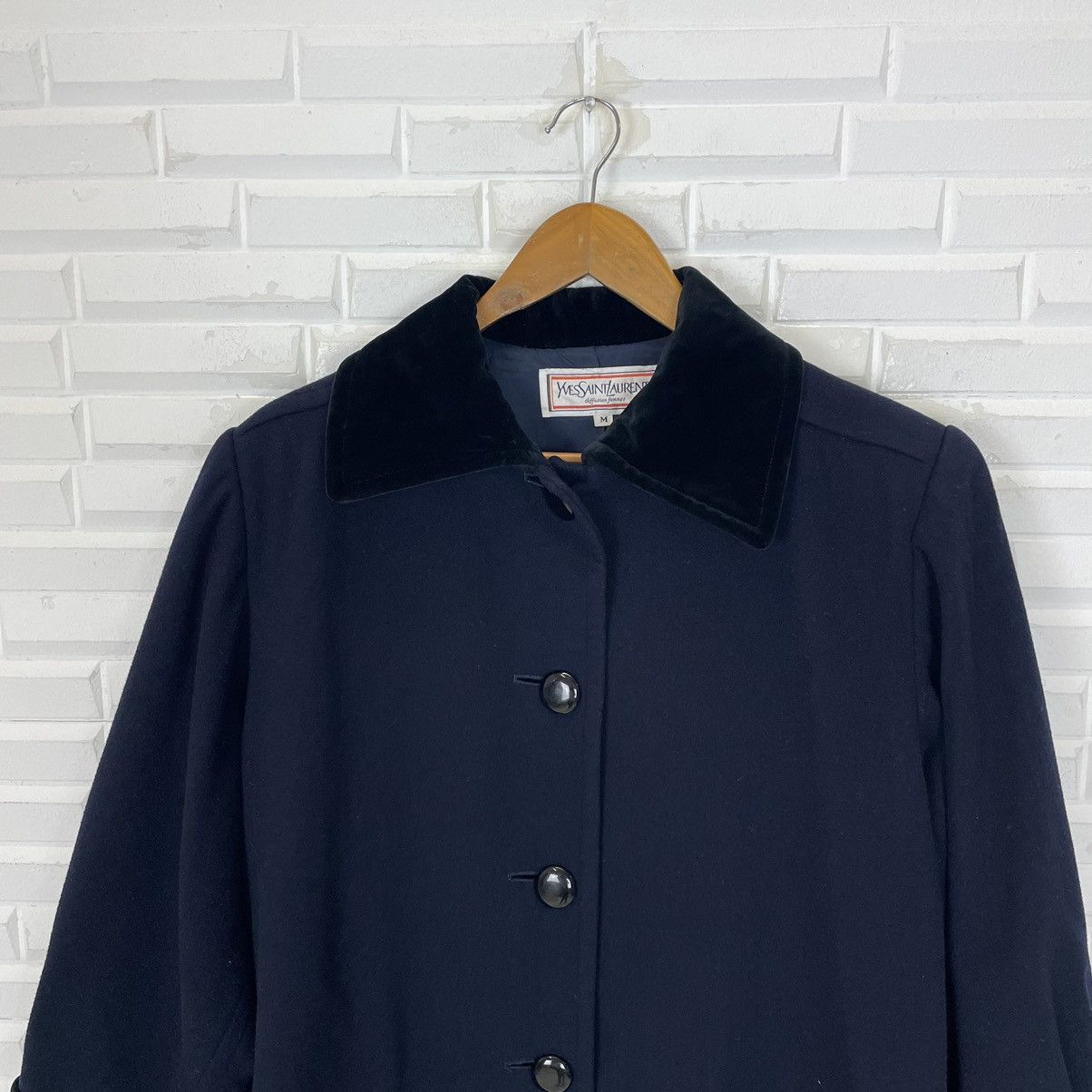 Yves Saint Laurent YSL Diffusion Femme Long Wool Coat Size M / US 6-8 / IT 42-44 - 3 Thumbnail