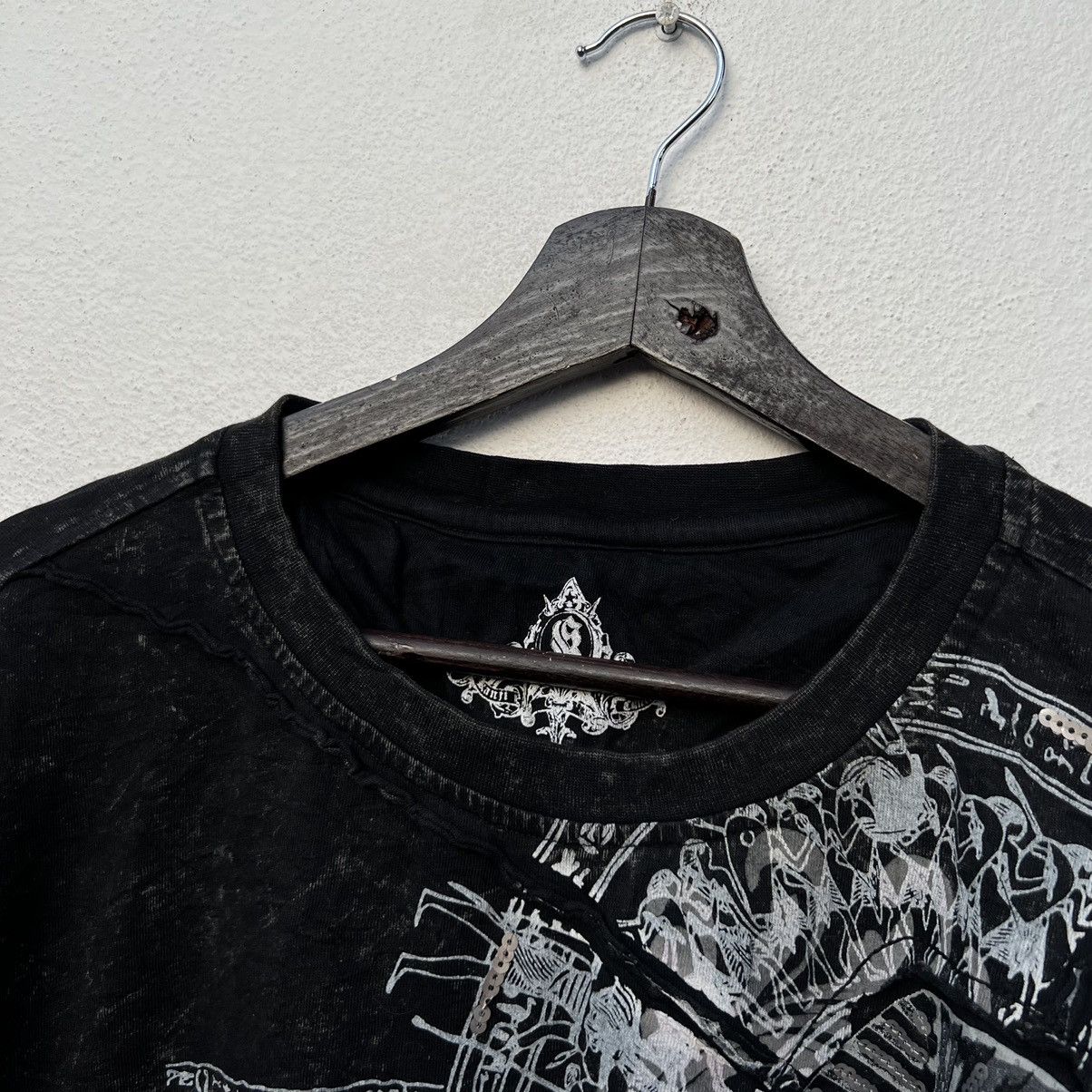 Japanese Brand RARE TEE BIG LOGO BIG SIZE INSPIRED BY CHROME HEARTS STYLE Size US XXL / EU 58 / 5 - 6 Thumbnail