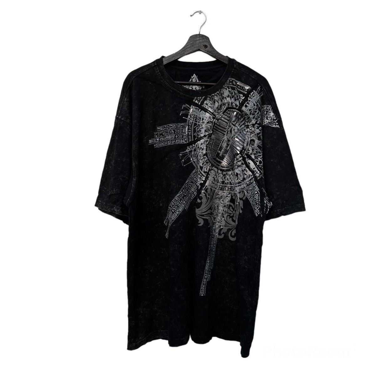 Japanese Brand RARE TEE BIG LOGO BIG SIZE INSPIRED BY CHROME HEARTS STYLE Size US XXL / EU 58 / 5 - 1 Thumbnail
