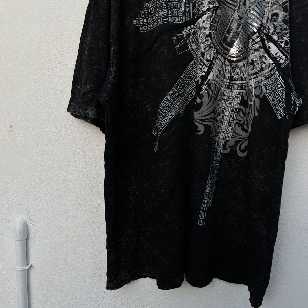 Japanese Brand RARE TEE BIG LOGO BIG SIZE INSPIRED BY CHROME HEARTS STYLE Size US XXL / EU 58 / 5 - 4 Thumbnail