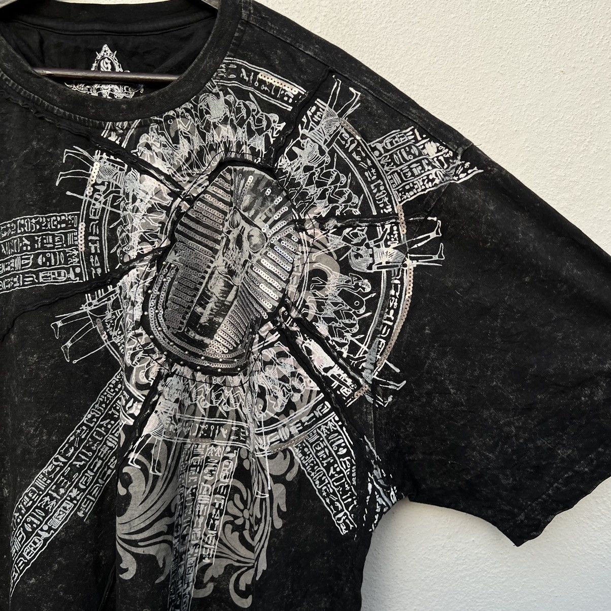 Japanese Brand RARE TEE BIG LOGO BIG SIZE INSPIRED BY CHROME HEARTS STYLE Size US XXL / EU 58 / 5 - 5 Thumbnail