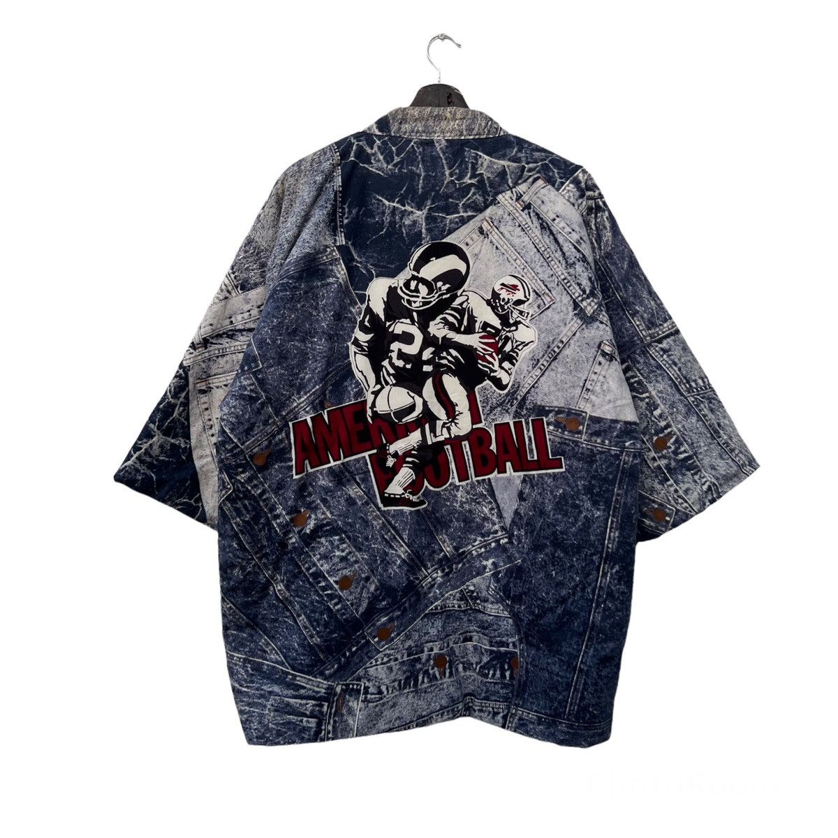 Japanese Brand VINTAGE KIMONO JAPAN BIG LOGO AMERICAN FOOTBALL Size US M / EU 48-50 / 2 - 1 Thumbnail
