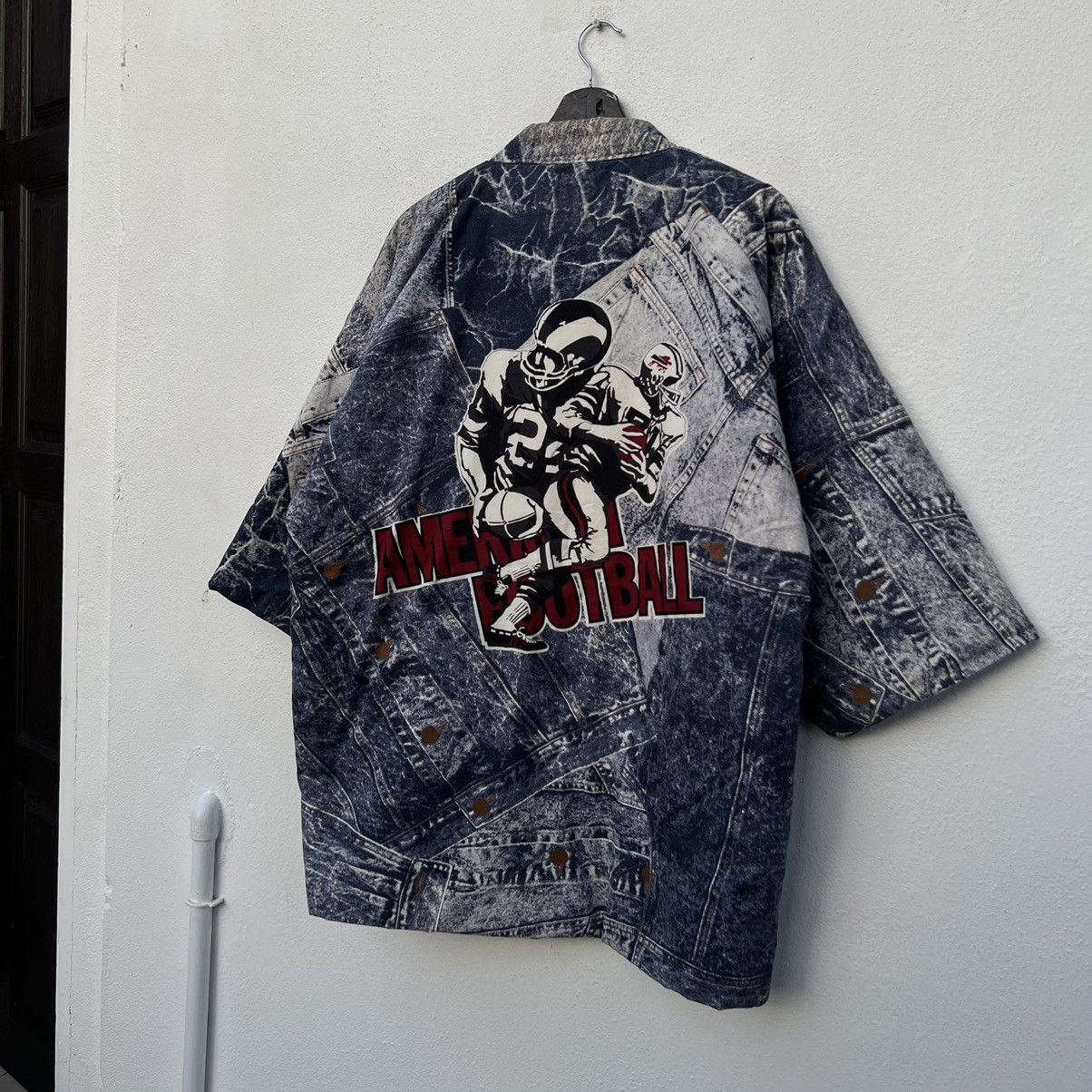Japanese Brand VINTAGE KIMONO JAPAN BIG LOGO AMERICAN FOOTBALL Size US M / EU 48-50 / 2 - 8 Thumbnail