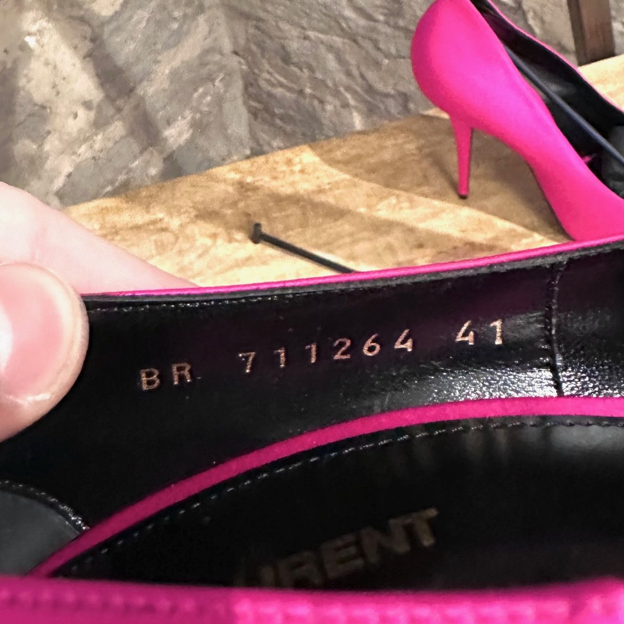 Saint Laurent Paris Saint Laurent Hot Pink Satin Marylin 110 Pumps Size US 11 / IT 41 - 9 Thumbnail