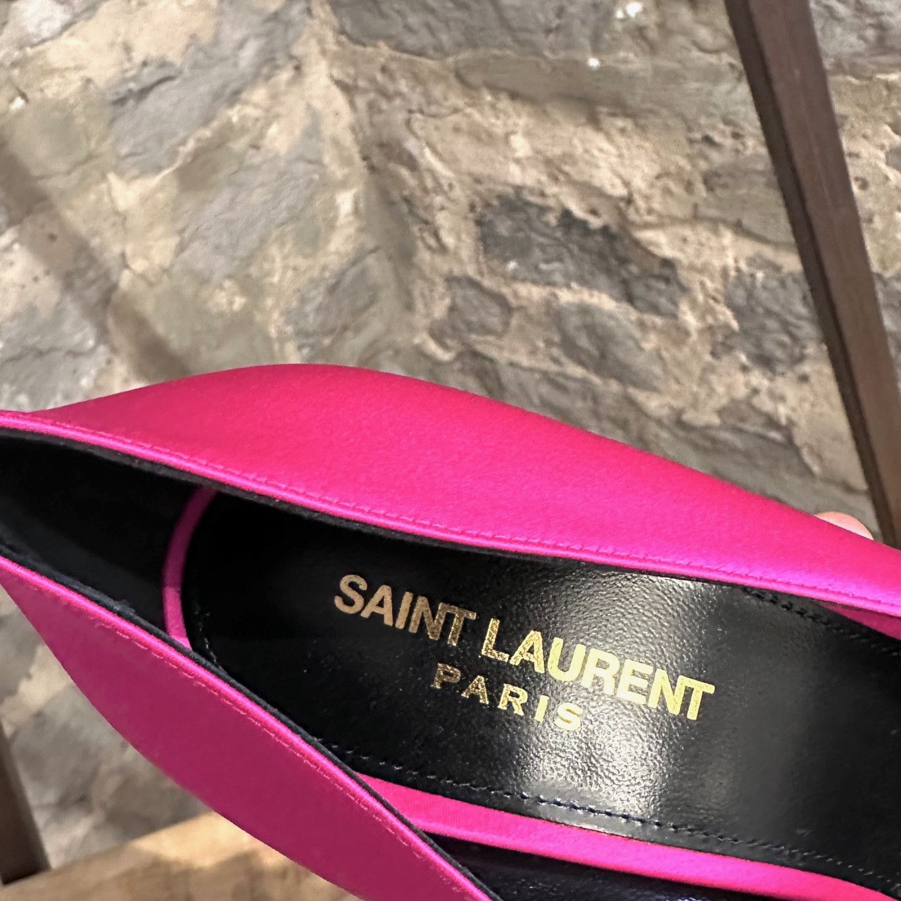 Saint Laurent Paris Saint Laurent Hot Pink Satin Marylin 110 Pumps Size US 11 / IT 41 - 8 Thumbnail