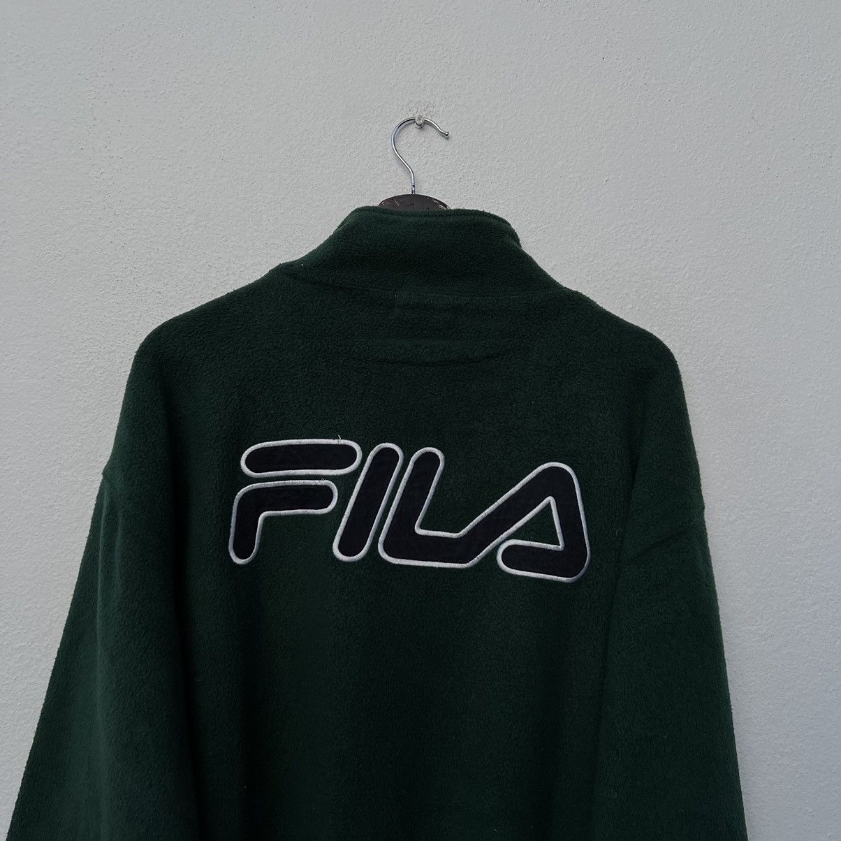 Japanese Brand RARE FLEECE SHERPA JACKET FILA BIG LOGO Size US M / EU 48-50 / 2 - 8 Thumbnail