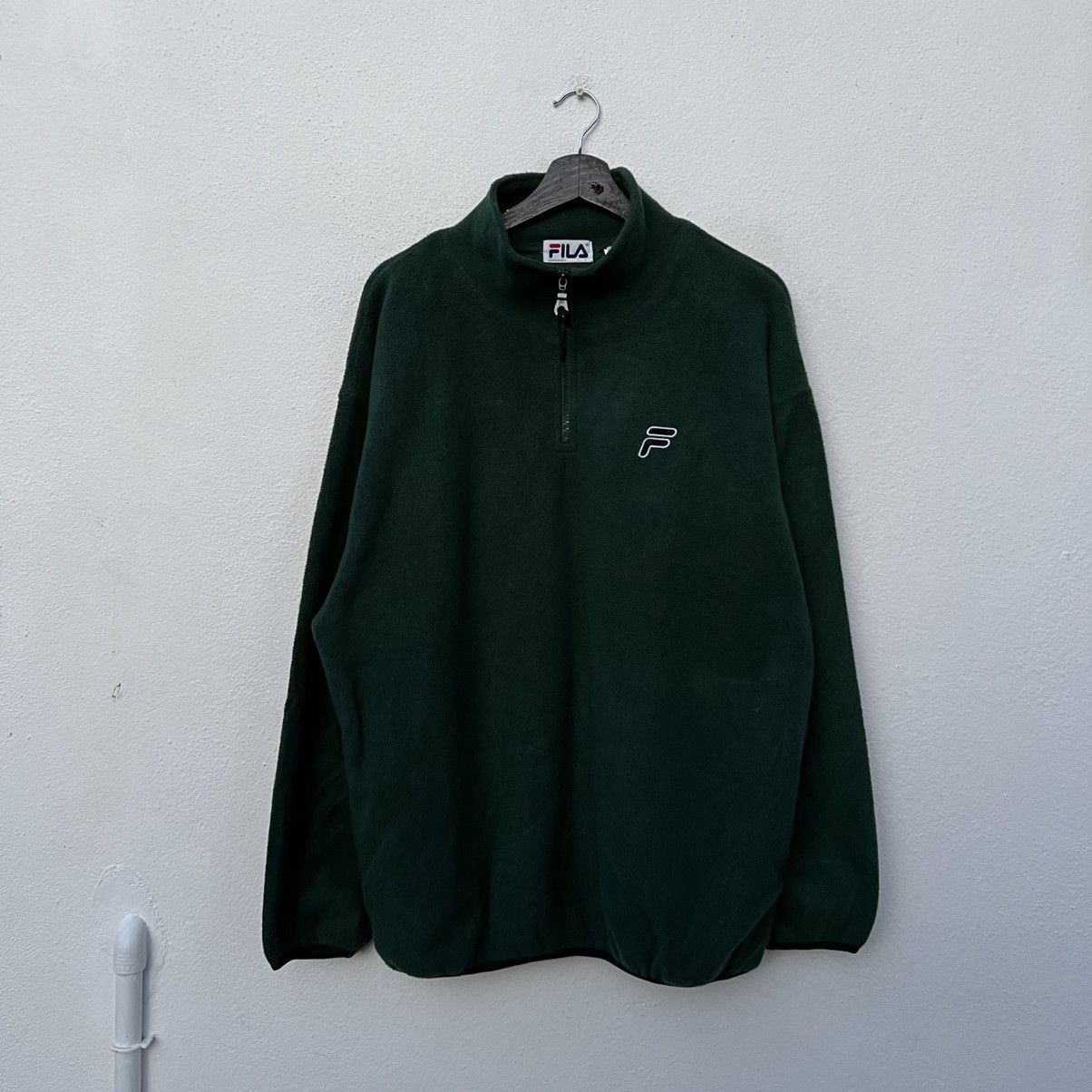 Japanese Brand RARE FLEECE SHERPA JACKET FILA BIG LOGO Size US M / EU 48-50 / 2 - 2 Thumbnail