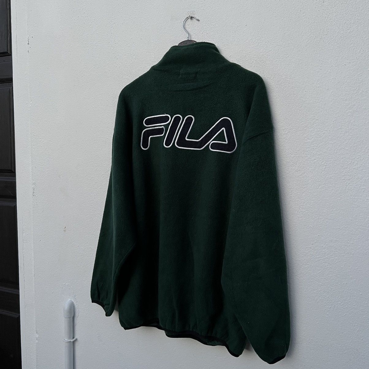 Japanese Brand RARE FLEECE SHERPA JACKET FILA BIG LOGO Size US M / EU 48-50 / 2 - 7 Thumbnail