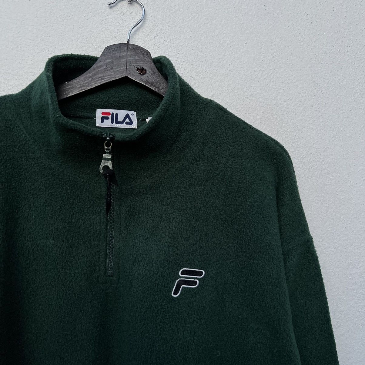 Japanese Brand RARE FLEECE SHERPA JACKET FILA BIG LOGO Size US M / EU 48-50 / 2 - 6 Thumbnail