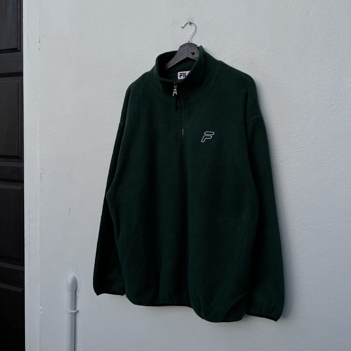 Japanese Brand RARE FLEECE SHERPA JACKET FILA BIG LOGO Size US M / EU 48-50 / 2 - 3 Thumbnail