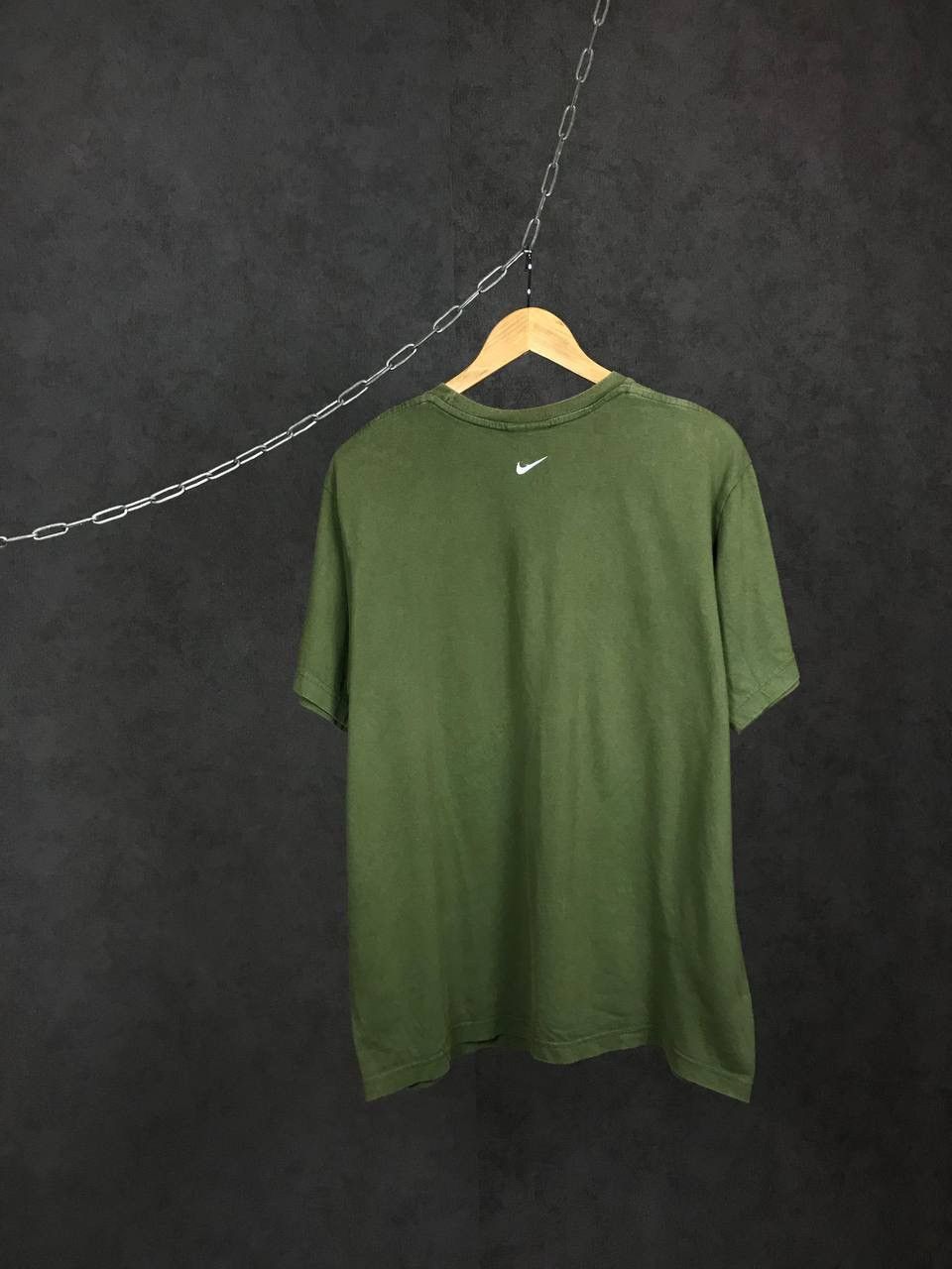 Nike × Vintage Nike swoosh streetwear vintage center logo tee Size US L / EU 52-54 / 3 - 4 Thumbnail