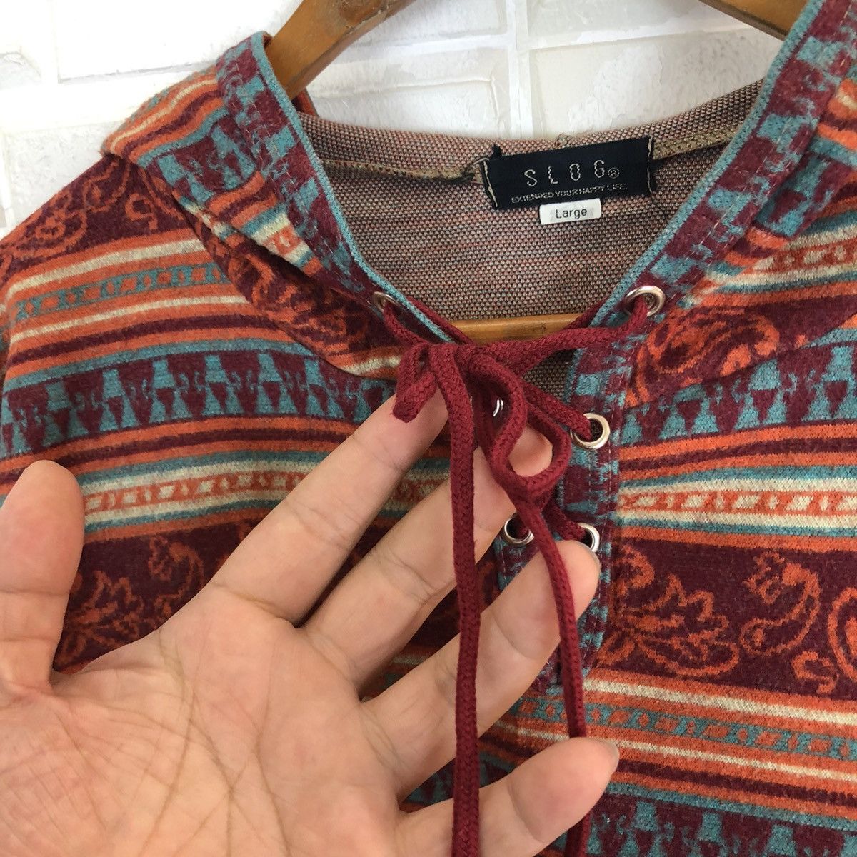 Japanese Brand VINTAGE SLOG NAVAJO DESIGN INSPIRED BY KAPITAL JAPAN Size US L / EU 52-54 / 3 - 6 Thumbnail