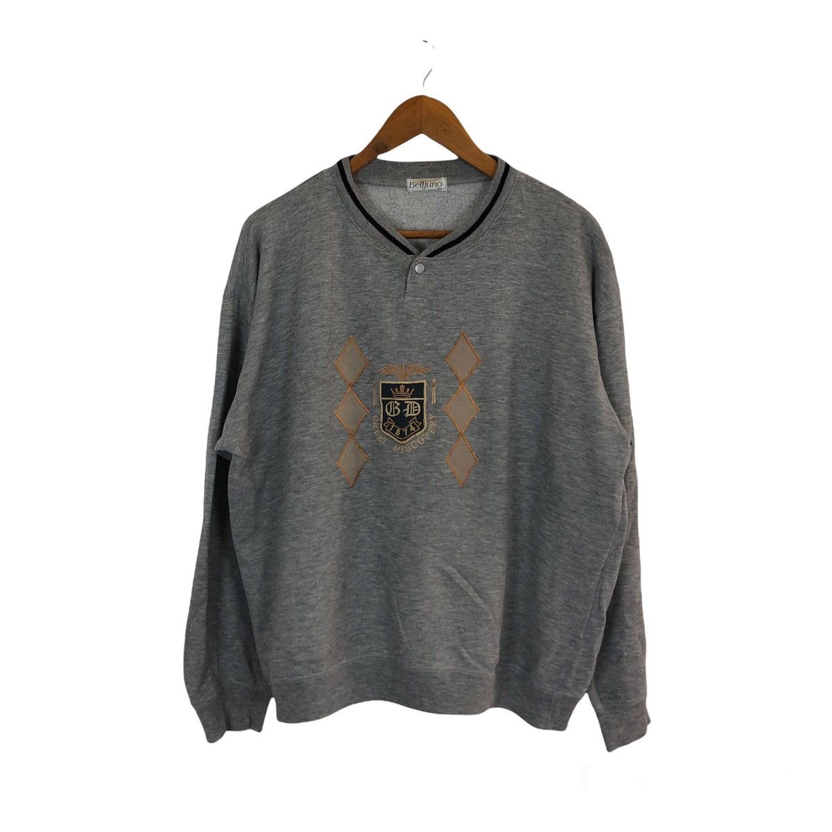 Japanese Brand VINTAGE SWEATSHIRT BELLJUNO BIG LOGO Size US M / EU 48-50 / 2 - 1 Thumbnail