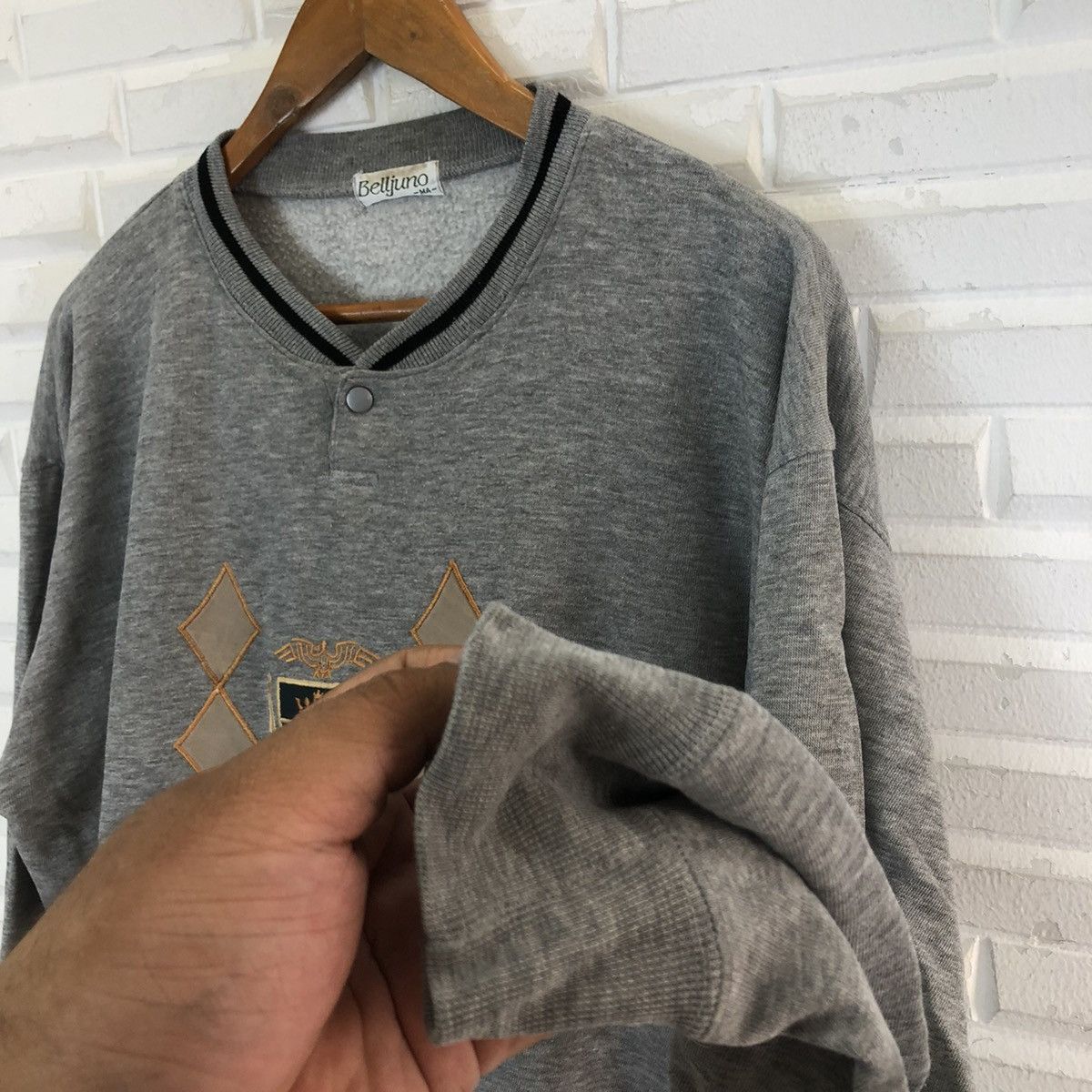 Japanese Brand VINTAGE SWEATSHIRT BELLJUNO BIG LOGO Size US M / EU 48-50 / 2 - 6 Thumbnail