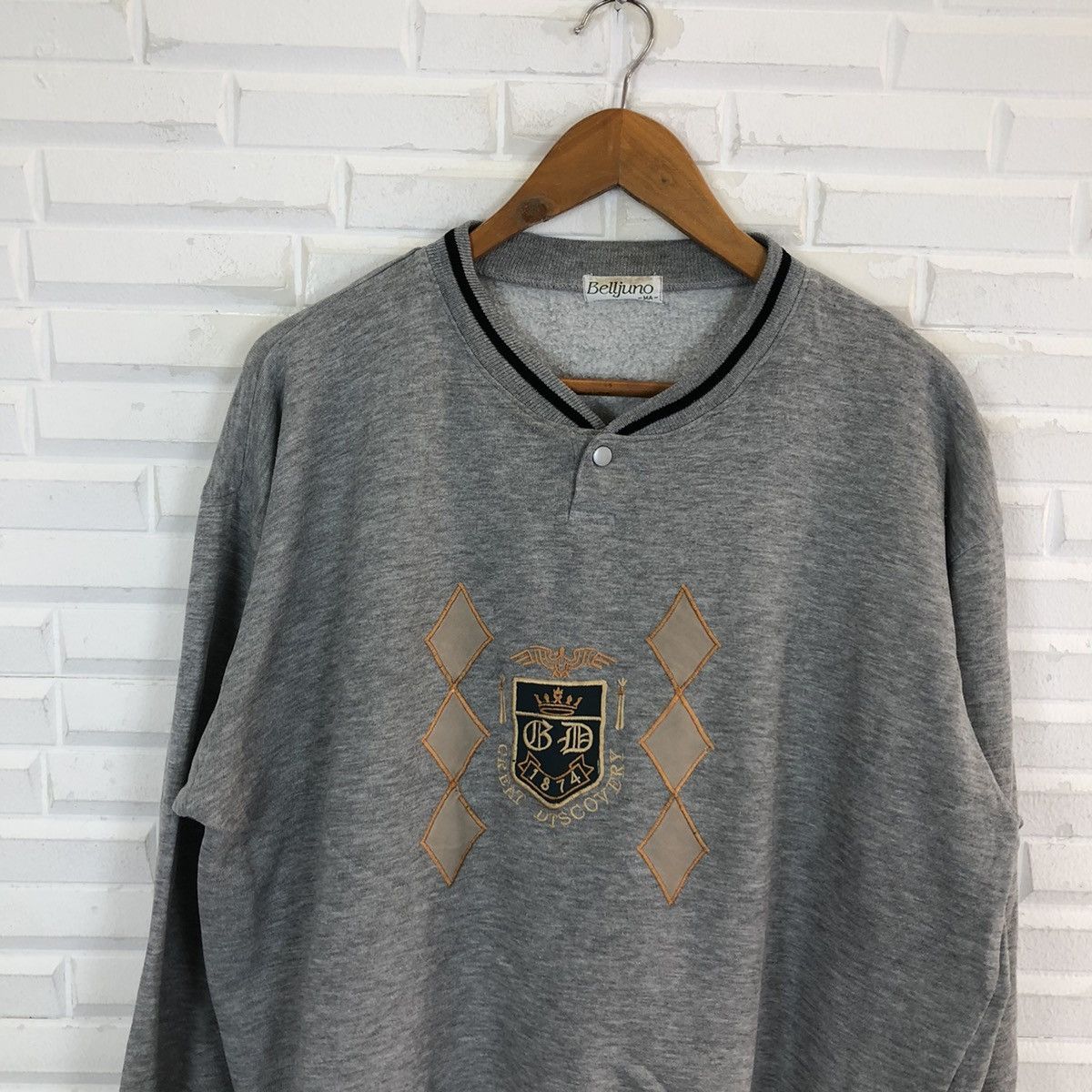Japanese Brand VINTAGE SWEATSHIRT BELLJUNO BIG LOGO Size US M / EU 48-50 / 2 - 3 Thumbnail