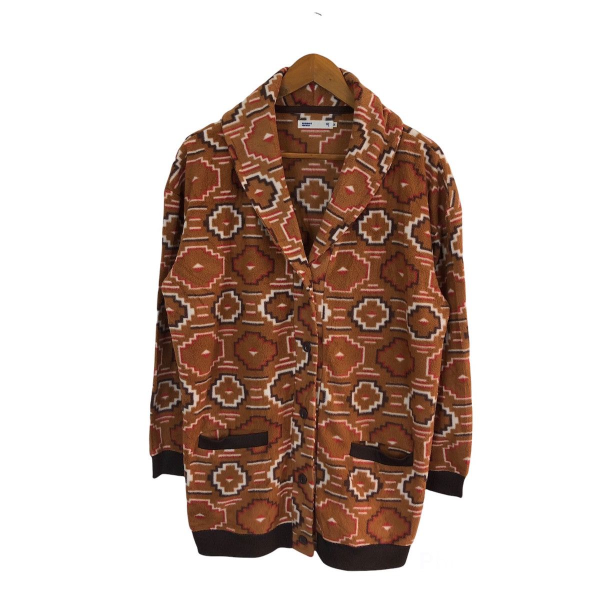 Japanese Brand VINTAGE SEVENDAYS SUNDAY NAVAJO DESIGN BUTTON JACKET Size US M / EU 48-50 / 2 - 1 Thumbnail
