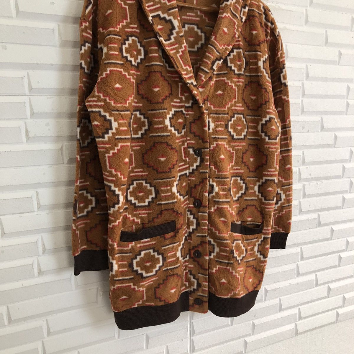Japanese Brand VINTAGE SEVENDAYS SUNDAY NAVAJO DESIGN BUTTON JACKET Size US M / EU 48-50 / 2 - 4 Thumbnail
