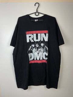 Bravado Run DMC Logo with Glasses T-Shirt Size: Large White