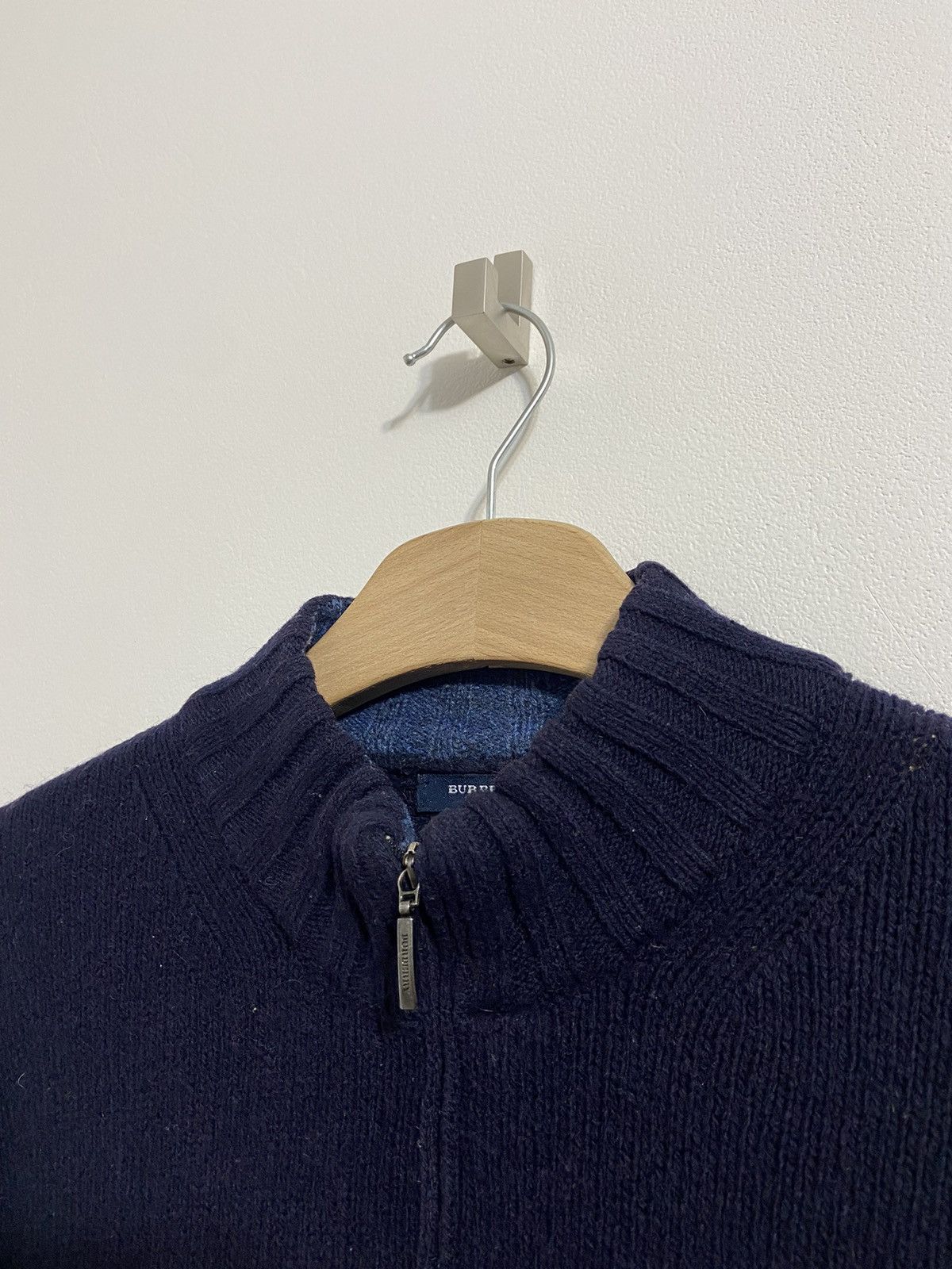 Burberry Burberry Zip Up Knitted Wool Size US L / EU 52-54 / 3 - 3 Thumbnail