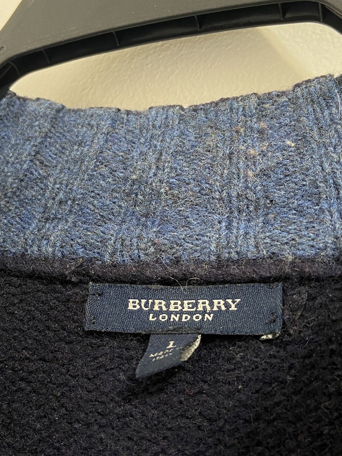 Burberry Burberry Zip Up Knitted Wool Size US L / EU 52-54 / 3 - 7 Thumbnail