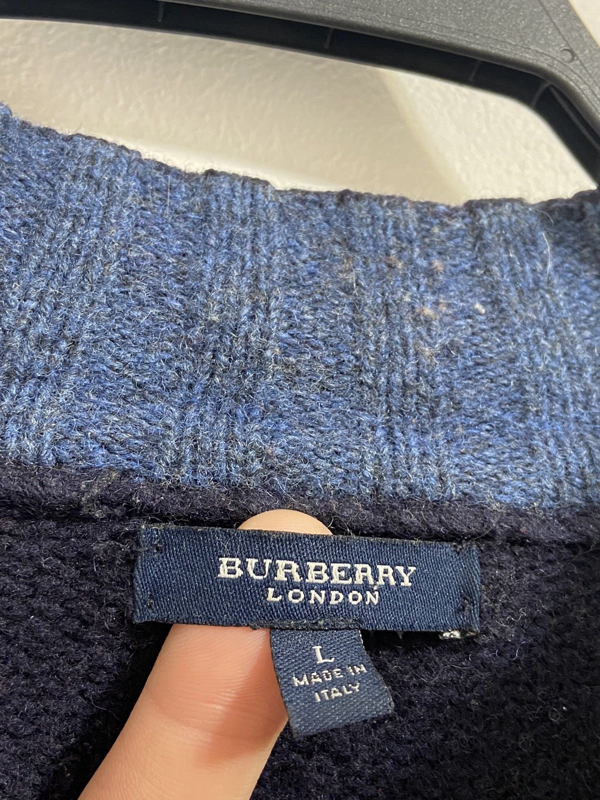 Burberry Burberry Zip Up Knitted Wool Size US L / EU 52-54 / 3 - 8 Thumbnail