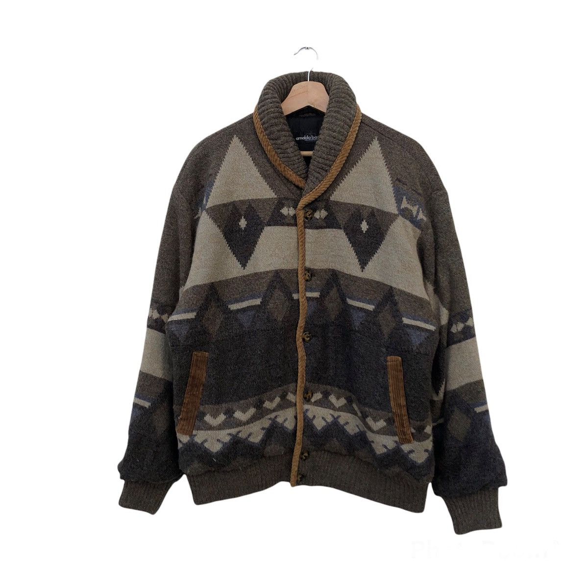 Japanese Brand VINTAGE ARNALDO BASSINI ITALIAN NAVAJO DESIGN Size US L / EU 52-54 / 3 - 1 Thumbnail